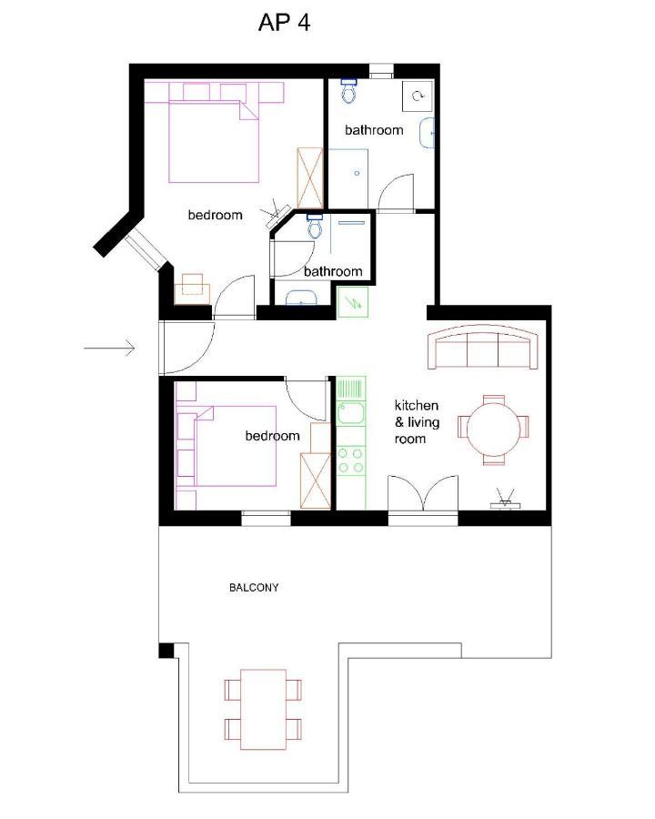 Apartments Bogdanic Krk I Кърк Екстериор снимка